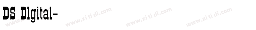 DS Dlgital字体转换